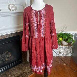 Bohemian Red Dress